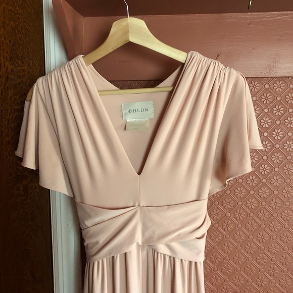 BHLDN Blush Bridesmaid Mendoza Dress - Picture 3 of 5
